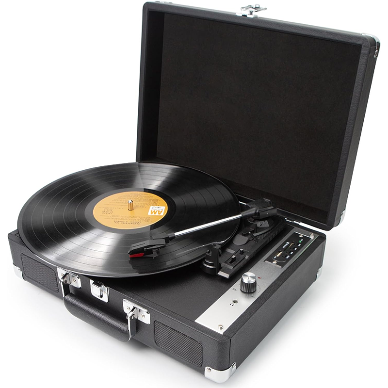Musical Instrument Triangle - Lecteur de disque vinyle P01, valise