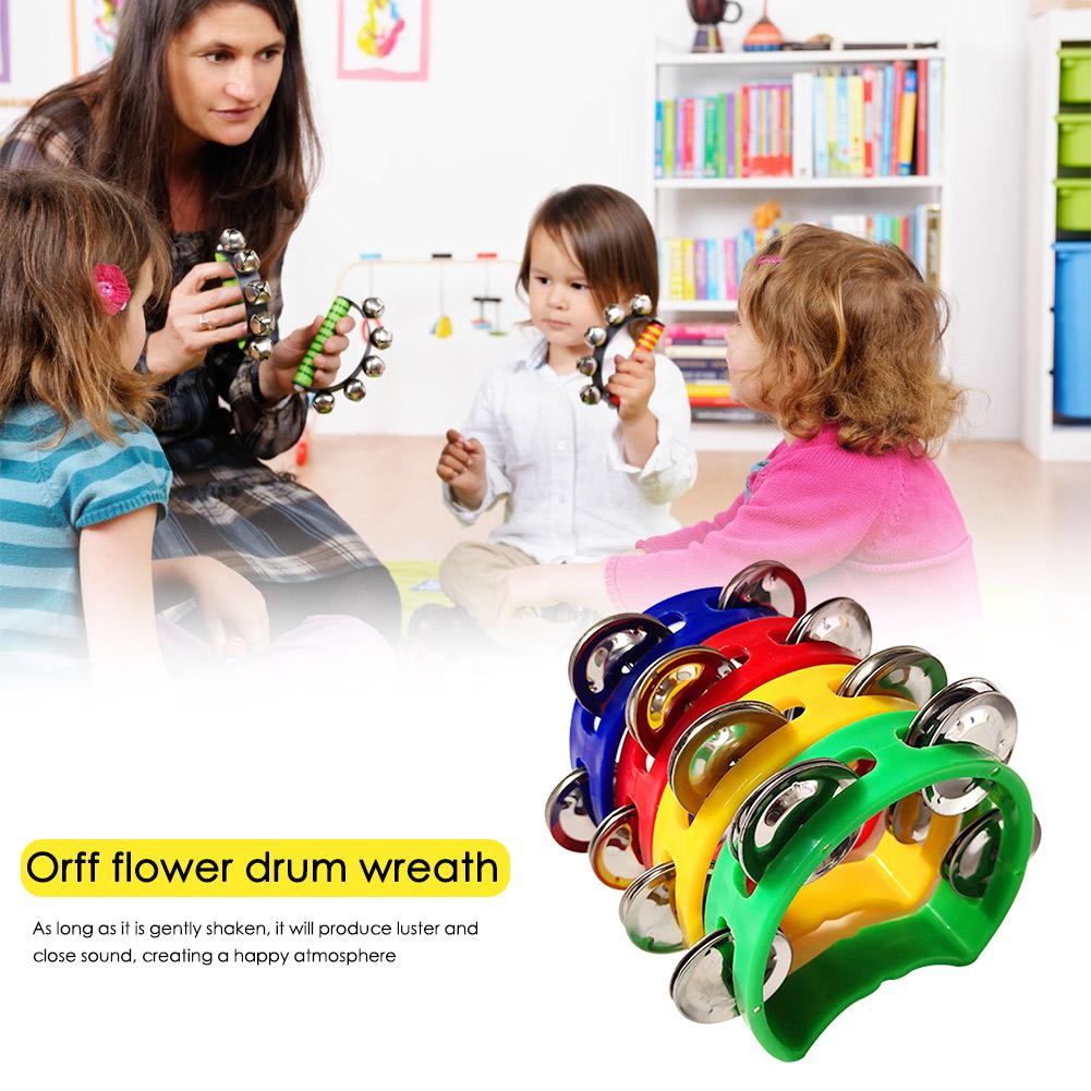 Musical Instrument Game - 4 pièces tambourin Jingles hochet cloche