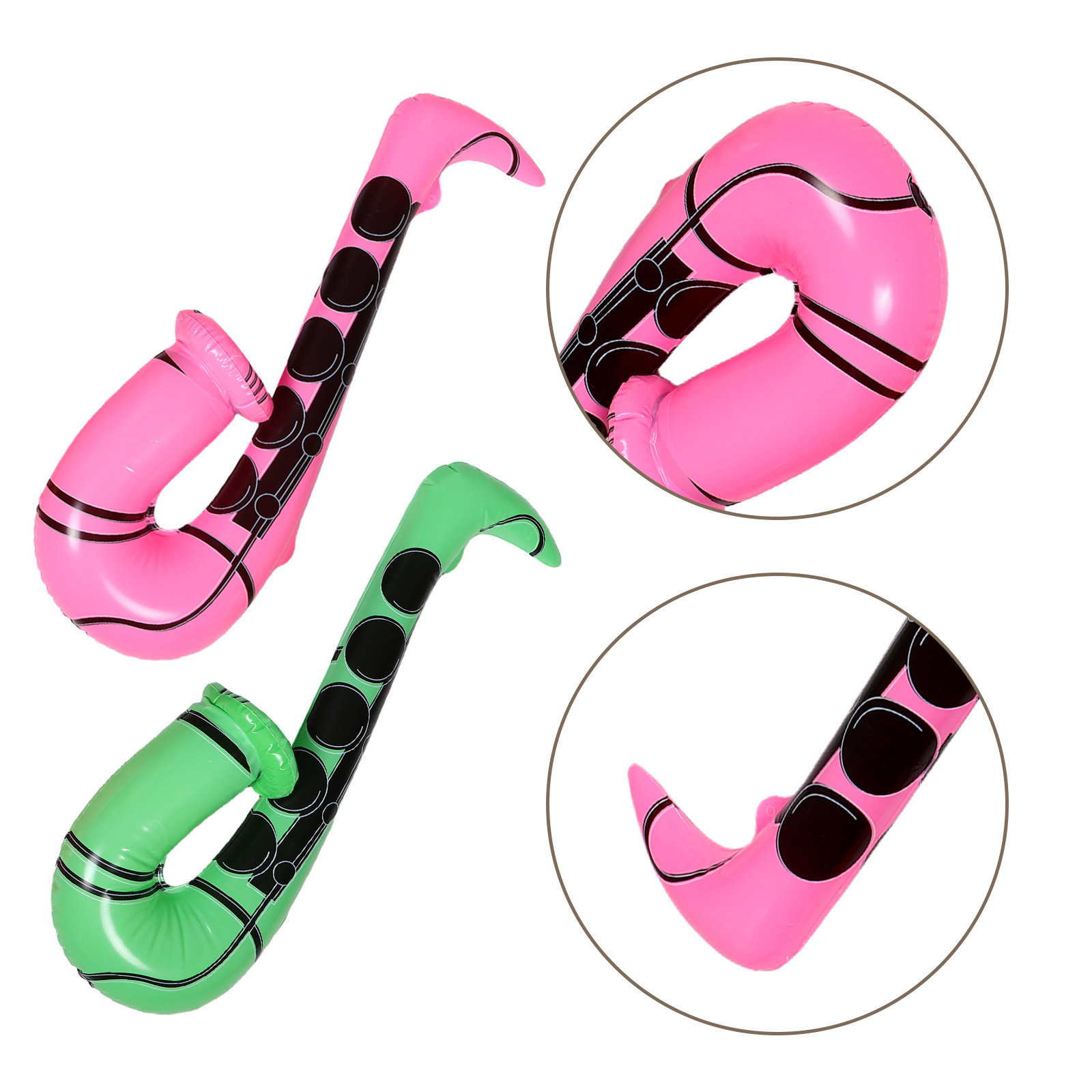 Musical Instrument You Blow Into - 4 accessoires gonflables en forme de