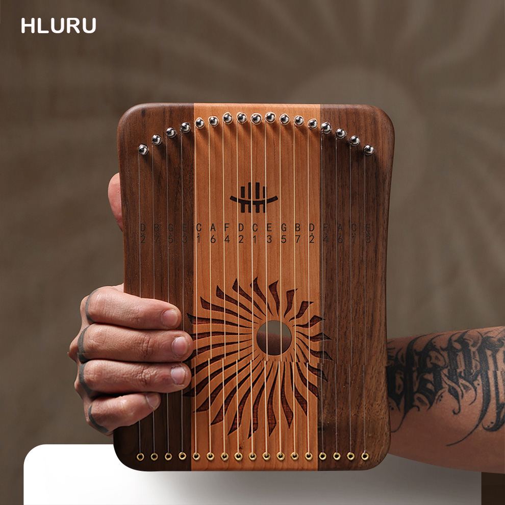 Musical Instrument Lyre - HLURU 17/31 cordes Lyre harpe tenu