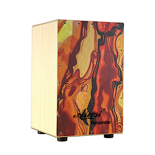 Musical Instrument Percussion - Cajon en bois coloré, instrument de