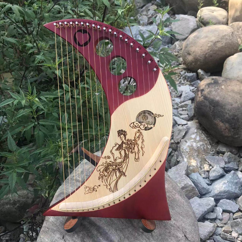 Harpe lyre vintage en bois mas - Musical Instrument Lyre avis et prix