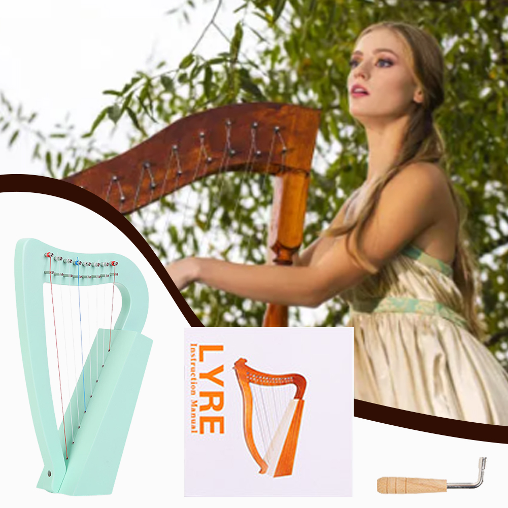 Harpe lyre à 8 cordes en bois  - Musical Instrument Lyre avis et prix