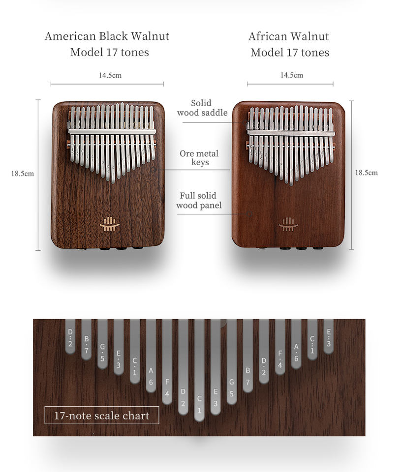 Kalimba électrique A-17 en noy - Musical Instrument Percussion avis et prix