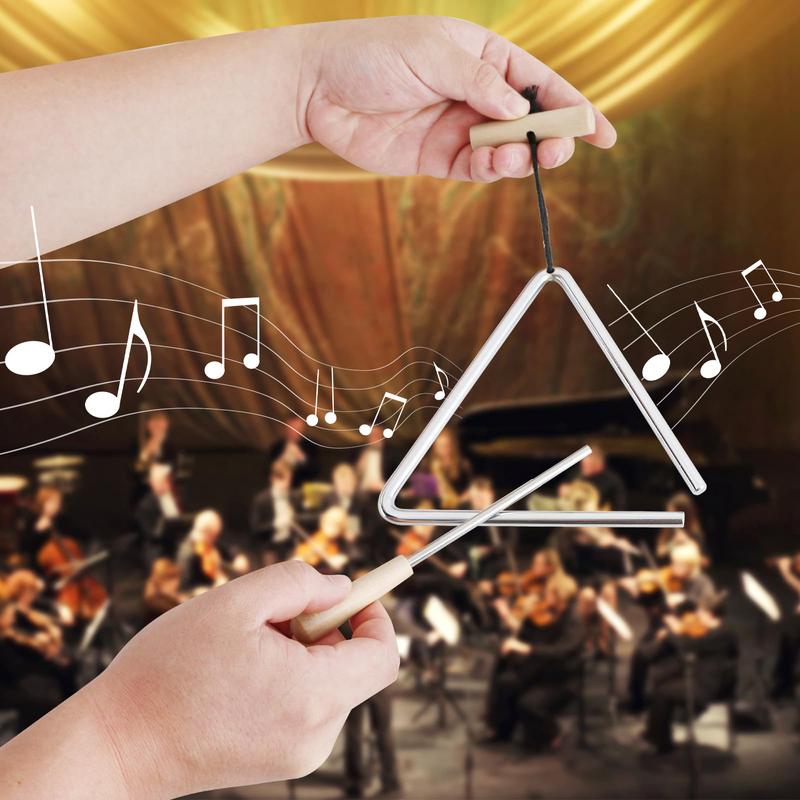 Cloche triangulaire en acier a - Musical Instrument Triangle avis et prix