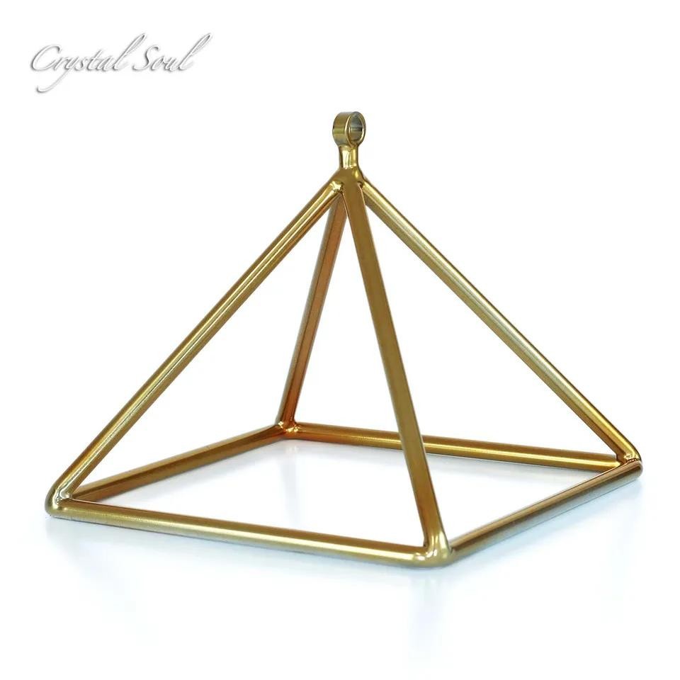 Pyramide en cristal doré de 43 - Musical Instrument Triangle avis et prix