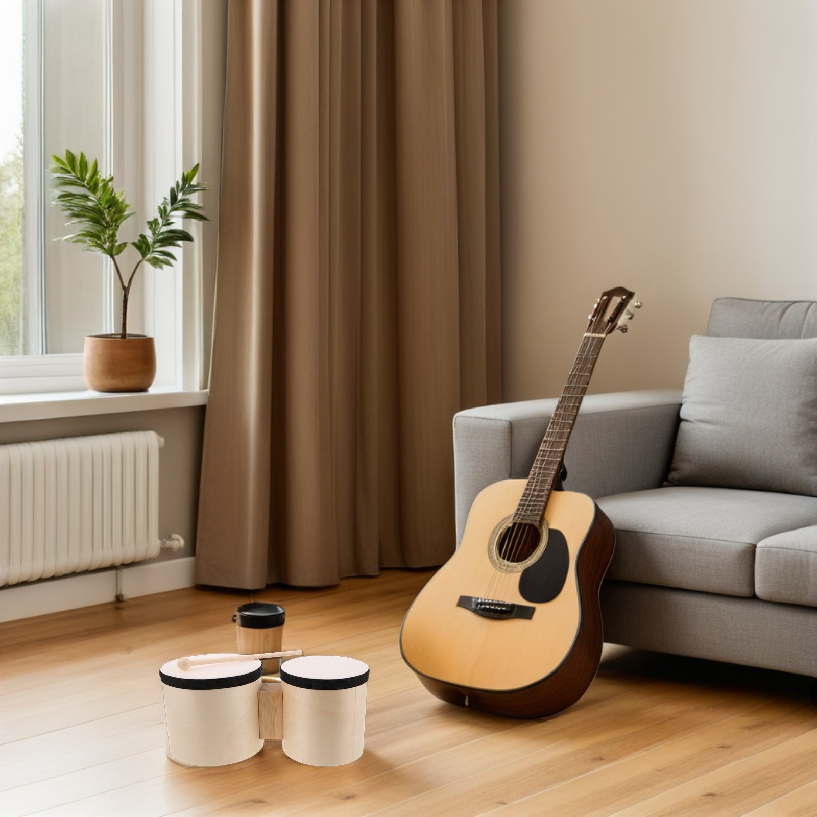 1 ensemble de bongos en bois,  - Musical Instrument Percussion avis et prix