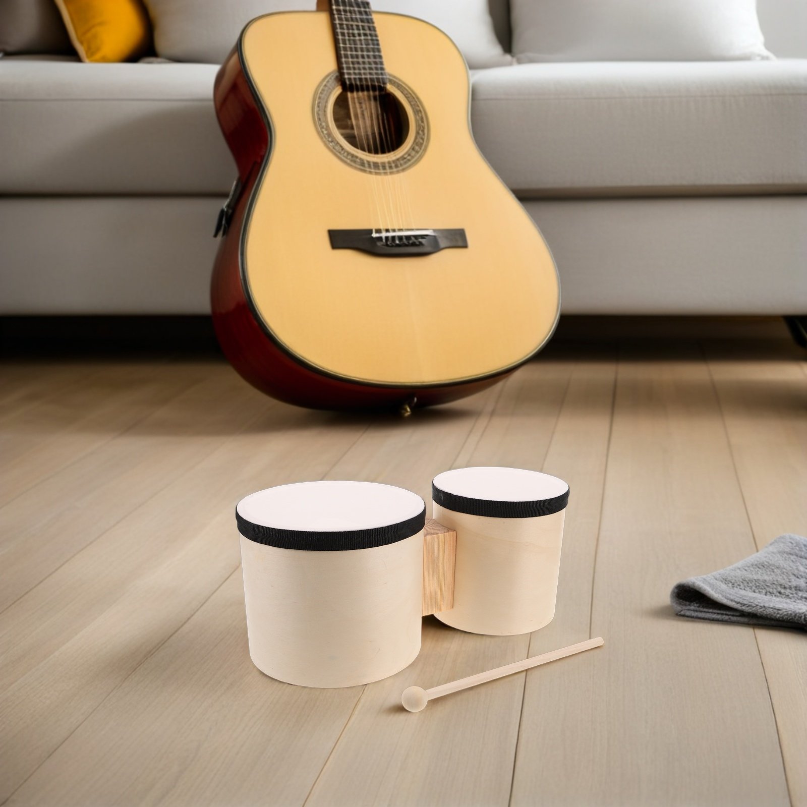 1 ensemble de bongos en bois,  - Musical Instrument Percussion avis et prix