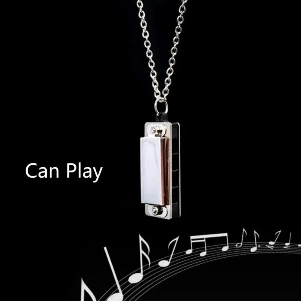 Mini collier Harmonica pour ho - Musical Instrument You Blow Into avis et prix