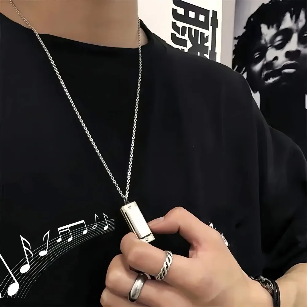 Mini collier Harmonica pour ho - Musical Instrument You Blow Into avis et prix