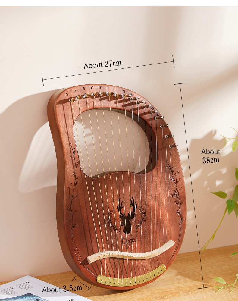 Harpe lyre à 16 cordes en bois - Musical Instrument Lyre avis et prix